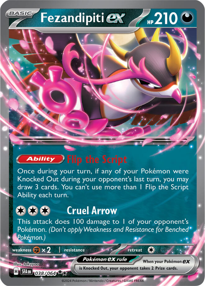 Fezandipiti ex (038/064) (Deck Exclusive) [Scarlet & Violet: Shrouded Fable] | Total Play