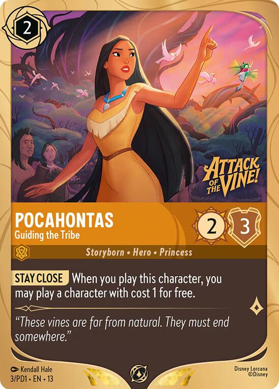 Pocahontas - Guiding the Tribe (3) [Promo Cards] | Total Play