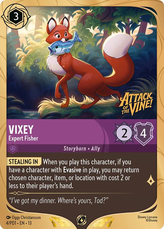 Vixey - Expert Fisher (4) [Promo Cards] | Total Play