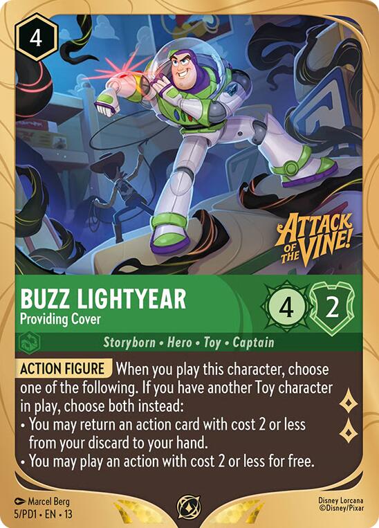 Buzz Lightyear - Providing Cover (5) [Promo Cards] | Total Play
