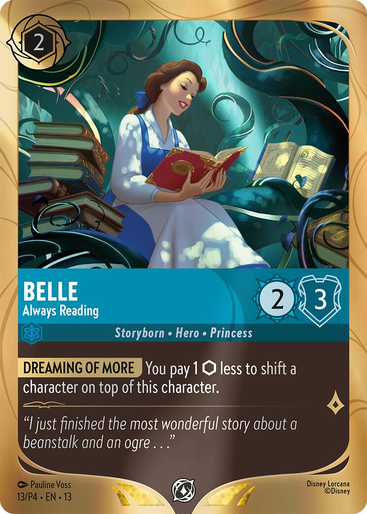 Belle - Always Reading (13) [Promo Cards] | Total Play