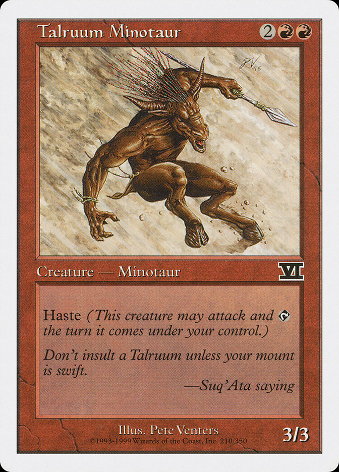 Talruum Minotaur [Classic Sixth Edition] | Total Play