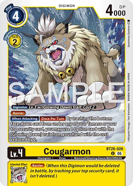 Cougarmon [BT26-026] [Timeless Bonds] | Total Play