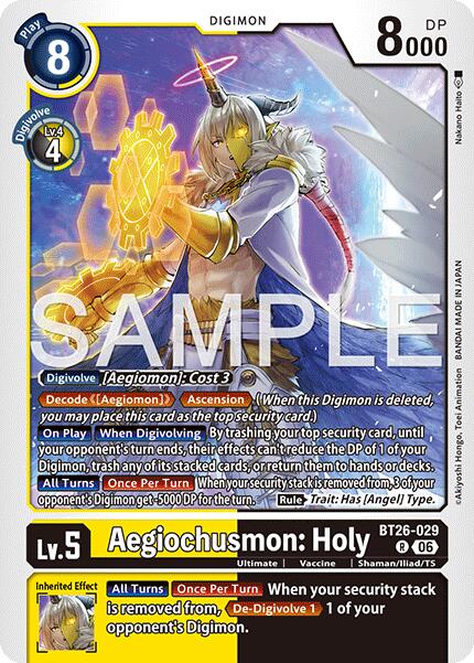 Aegiochusmon: Holy [BT26-029] [Timeless Bonds] | Total Play