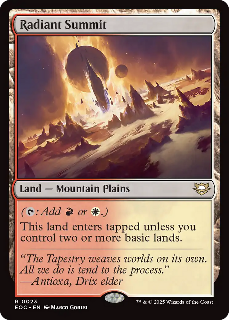 Radiant Summit [Edge of Eternities Commander] | Total Play