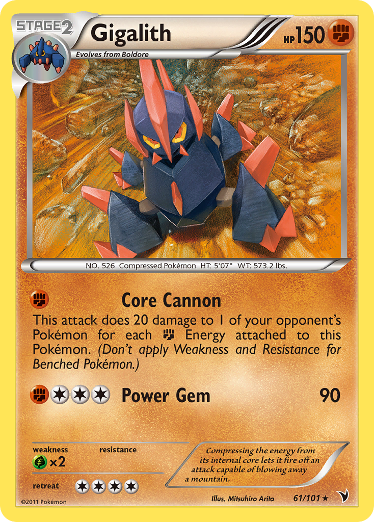 Gigalith (61/101) [Black & White: Noble Victories] | Total Play