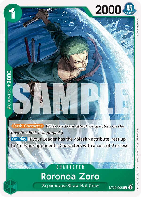 Roronoa Zoro [Starter Deck: GREEN Roronoa Zoro] | Total Play