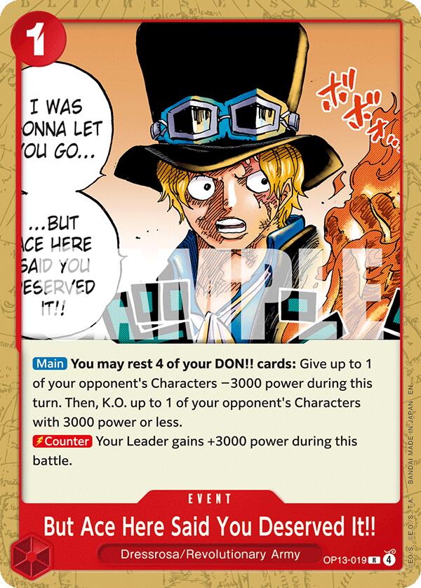 But Ace Here Said You Deserved It!! [One Piece Film: Red] | Total Play