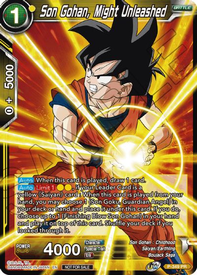 Son Gohan, Might Unleashed (P-349) [Tournament Promotion Cards] | Total Play