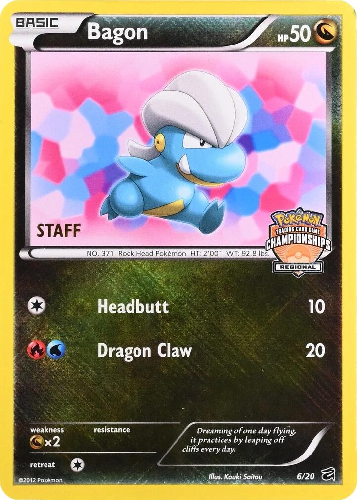 Bagon (006/020) - 6/20 (Regional Championships) [Staff] [League & Championship Cards] | Total Play