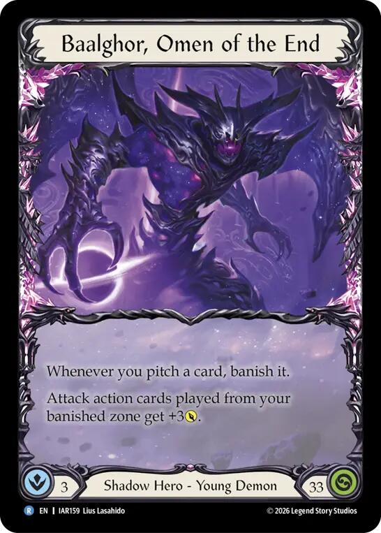 Baalghor, Omen of the End [IAR159] (Usurp the Shadow Throne Pre-Release Cards)  Rainbow Foil | Total Play