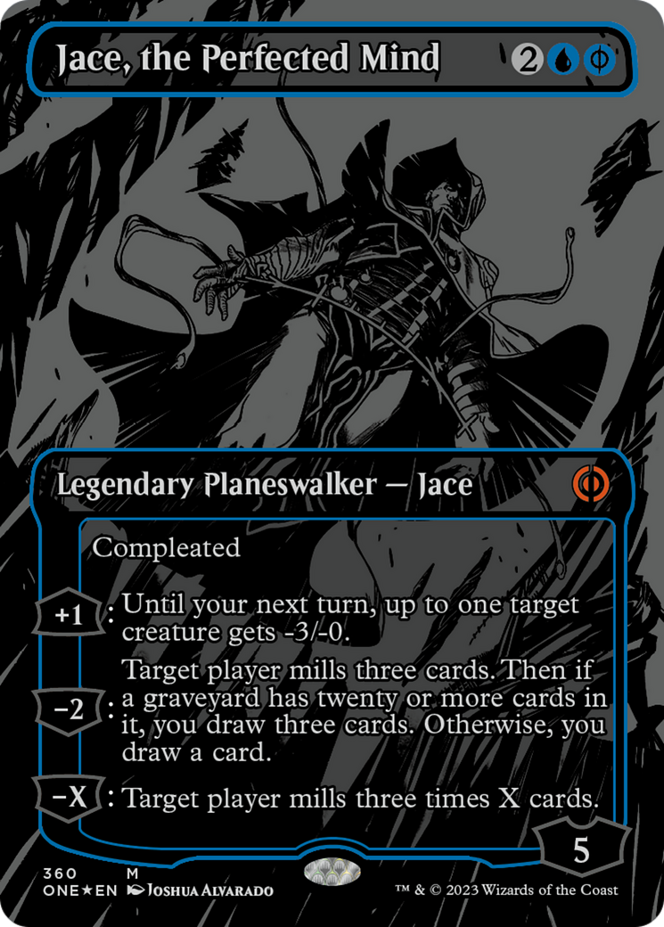 Jace, the Perfected Mind (Oil Slick Raised Foil) [Phyrexia: All Will Be One] | Total Play
