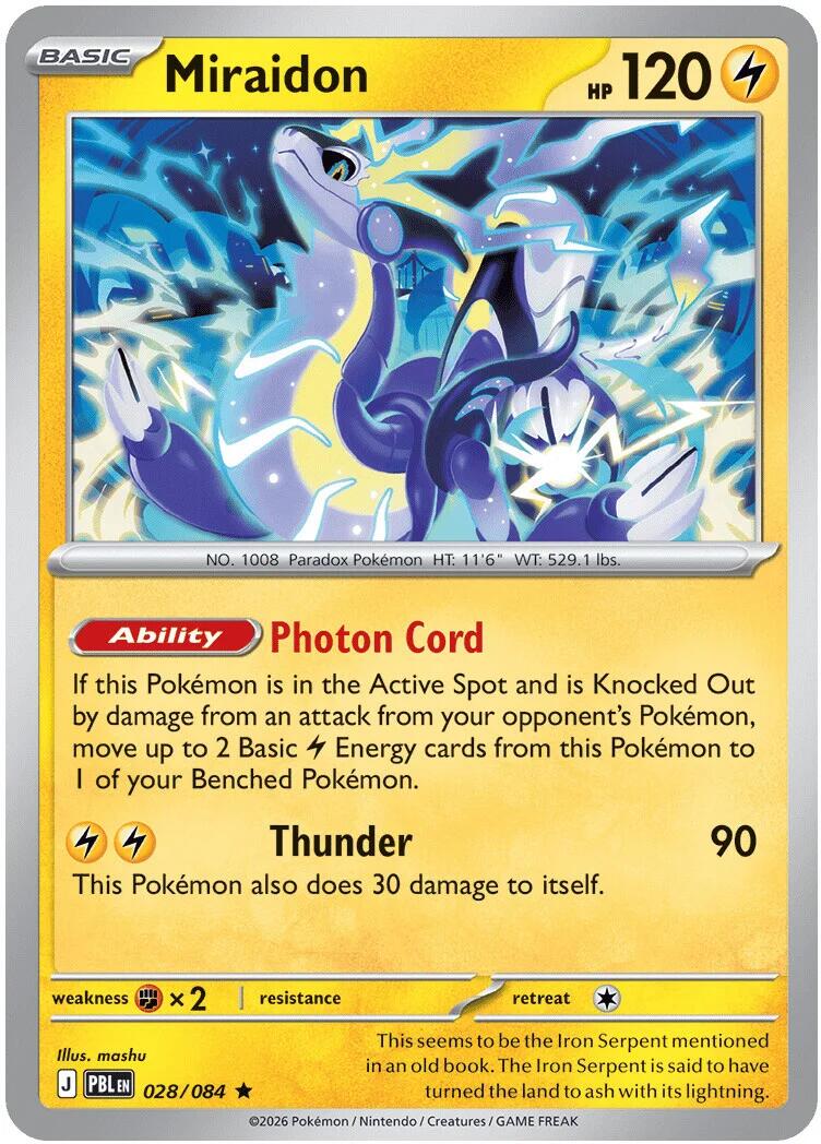Miraidon (028/084) (Deck Exclusive) [Mega Evolution: Pitch Black] | Total Play