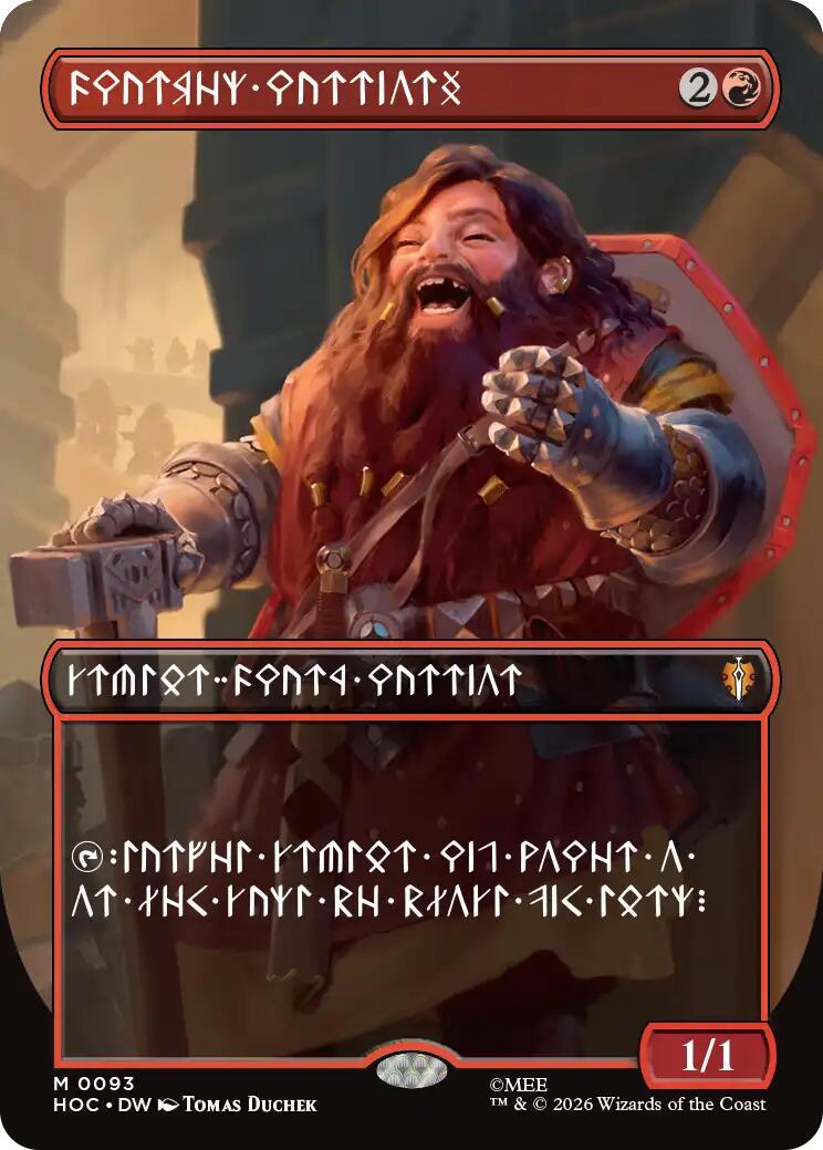 Dwarven Warriors (Borderless) (Dwarvish) [The Hobbit: Eternal-Legal] | Total Play