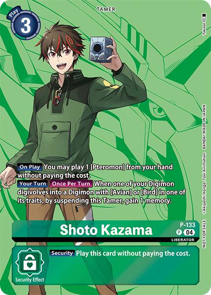 Shoto Kazama [P-133] (Digimon Liberator D-Storage Set) [Promotional Cards] | Total Play