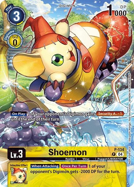 Shoemon [P-134] (Digimon Liberator D-Storage Set) [Promotional Cards] | Total Play