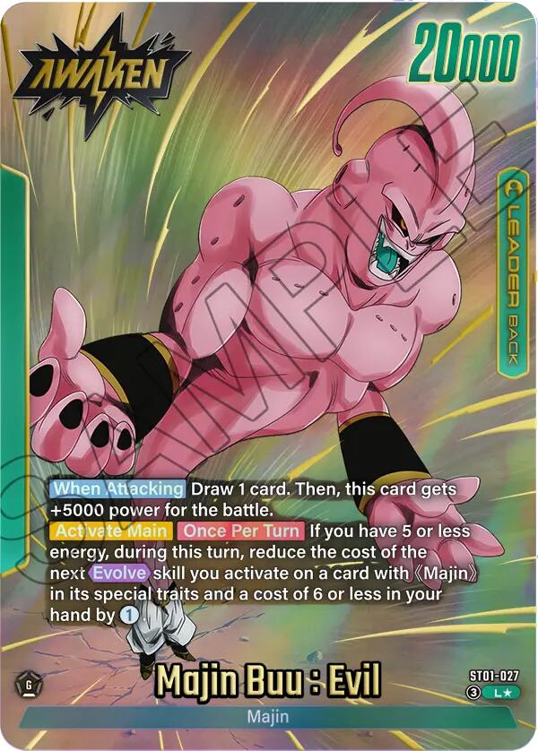Majin Buu/Majin Buu : Pure Evil // Majin Buu : Evil (Alternate Art) [Story Booster 01] | Total Play