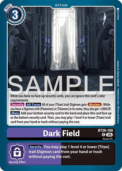 Dark Field [BT26-100] [Timeless Bonds] | Total Play