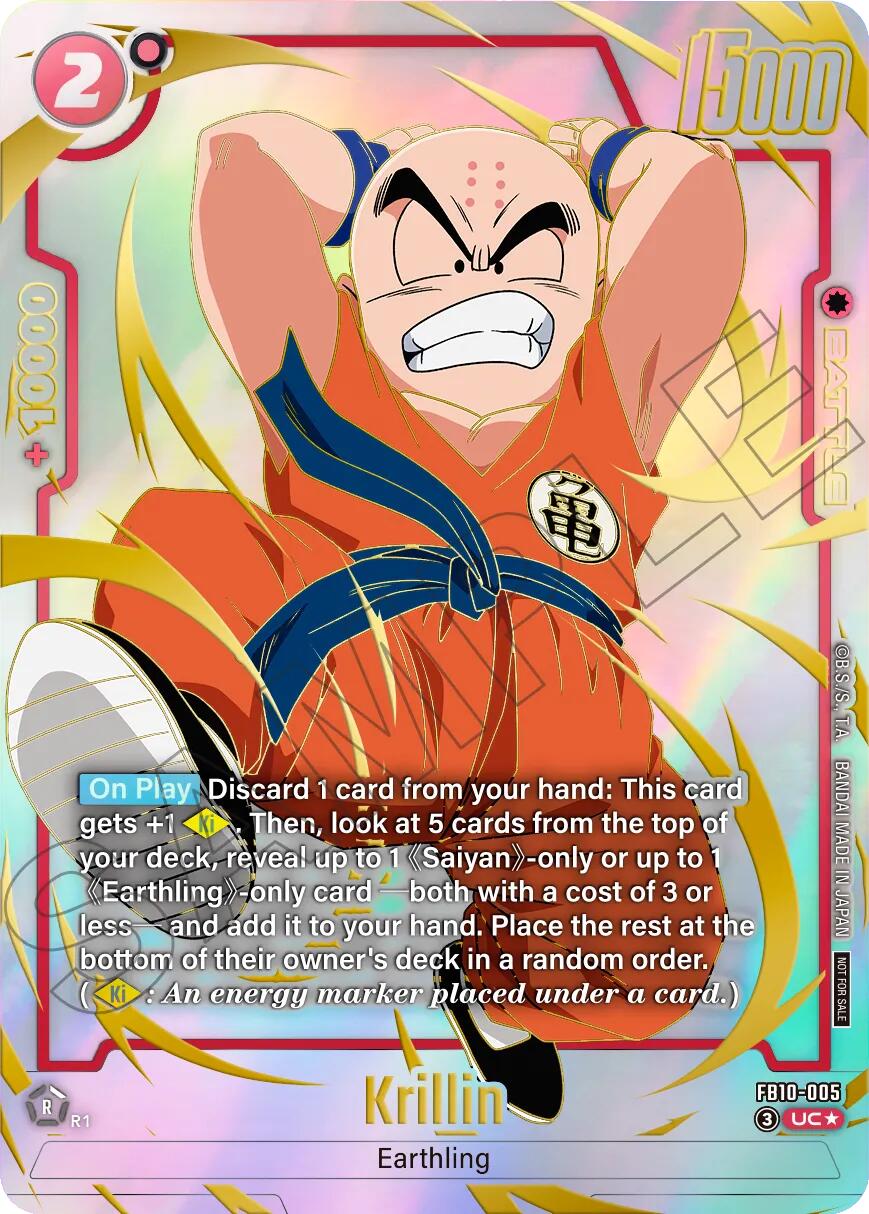 Krillin (FB10-005) (Limited Pack 26-27 WAVE2) [Fusion World Tournament Cards] | Total Play