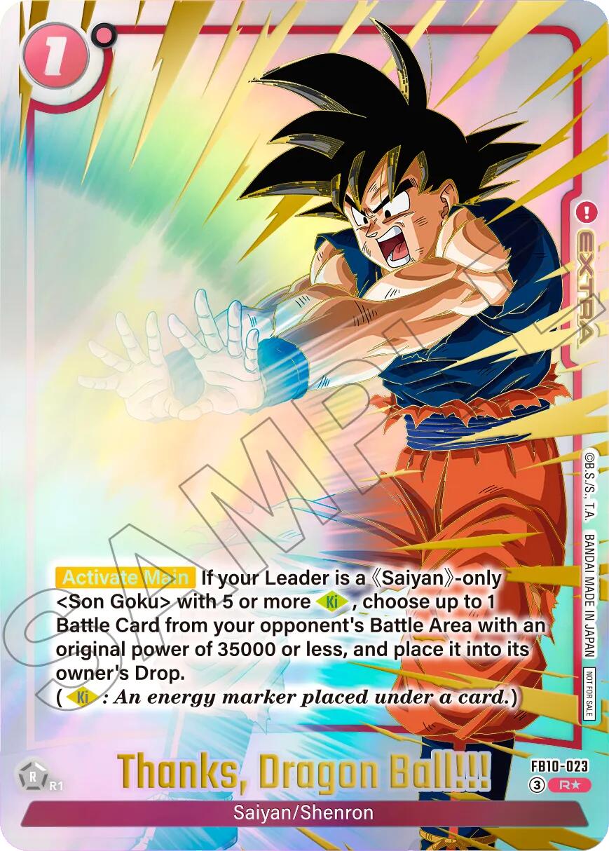Thanks Dragon Ball!!! (Limited Pack 26-27 WAVE2) [Fusion World Tournament Cards] | Total Play