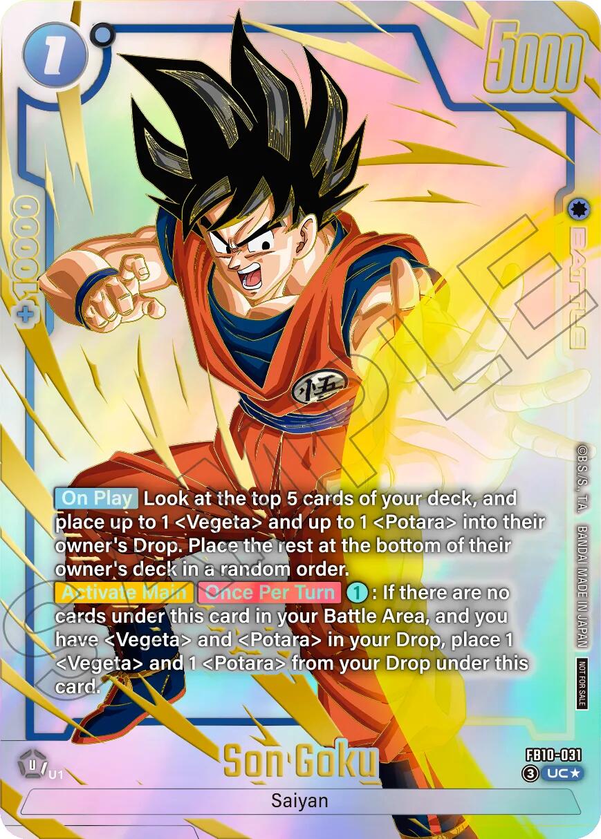 Son Goku (FB10-031) (Limited Pack 26-27 WAVE2) [Fusion World Tournament Cards] | Total Play