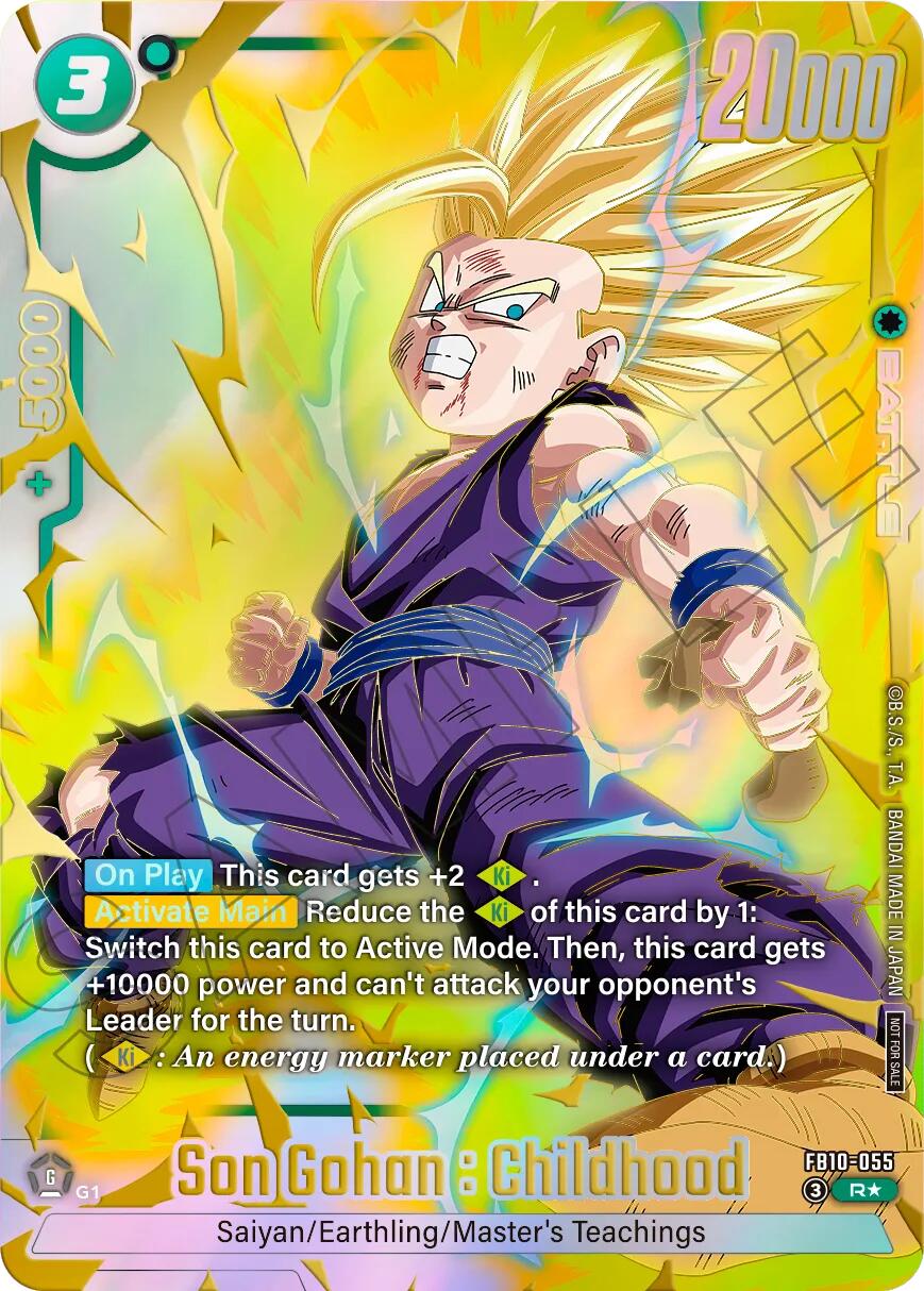 Son Gohan : Childhood (FB10-055) (Limited Pack 26-27 WAVE2) [Fusion World Tournament Cards] | Total Play