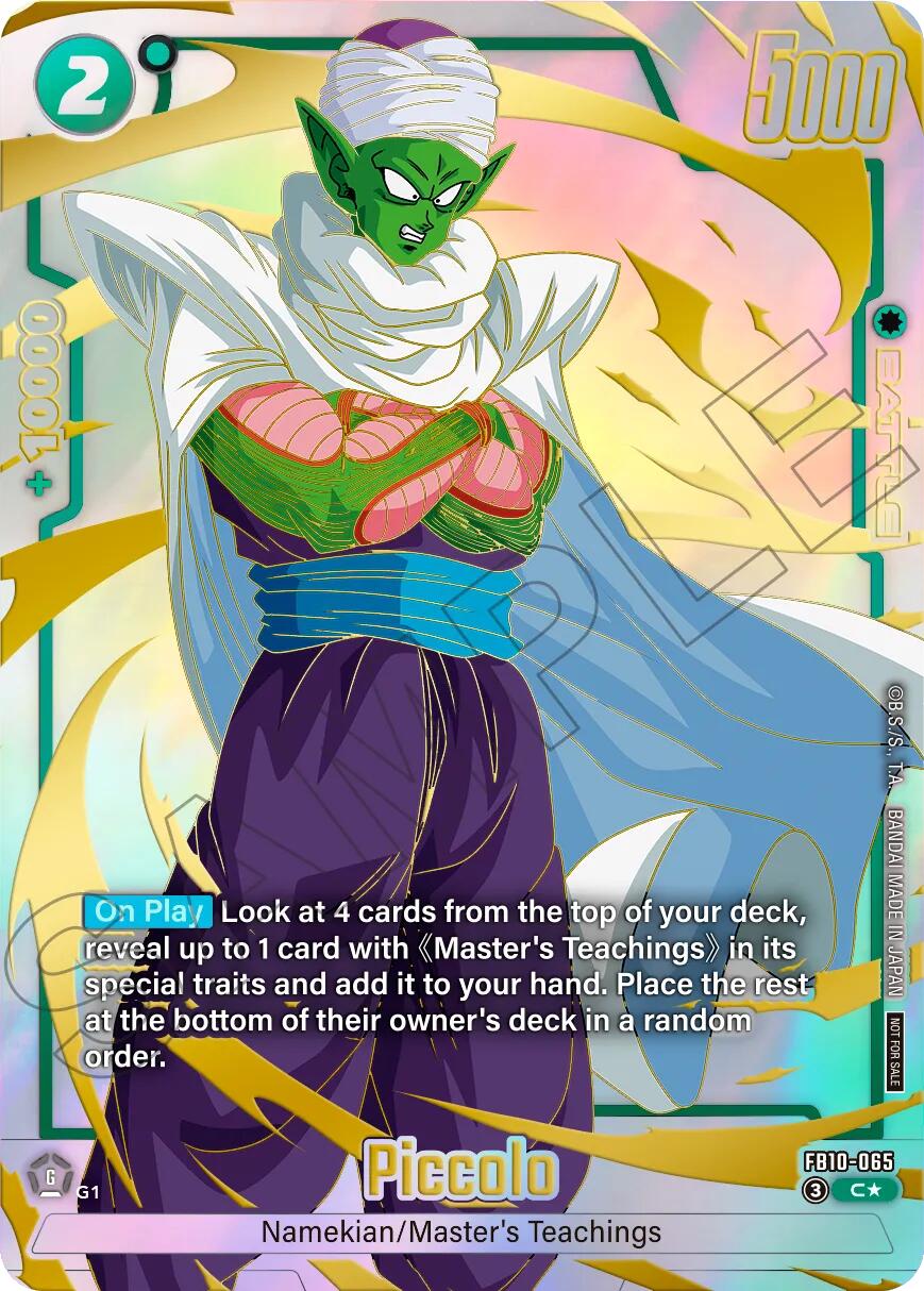 Piccolo (FB10-065) (Limited Pack 26-27 WAVE2) [Fusion World Tournament Cards] | Total Play