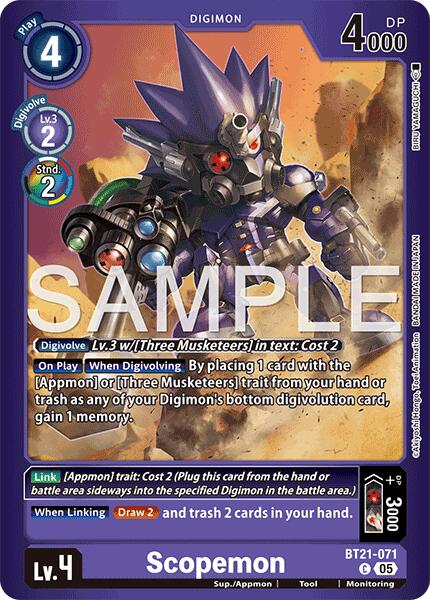 Scopemon [BT21-071] [Limited Card Pack -Final Crest-] | Total Play