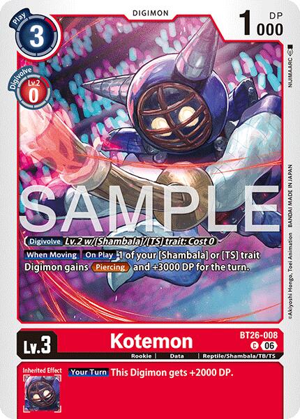 Kotemon [BT26-008] [Timeless Bonds] | Total Play