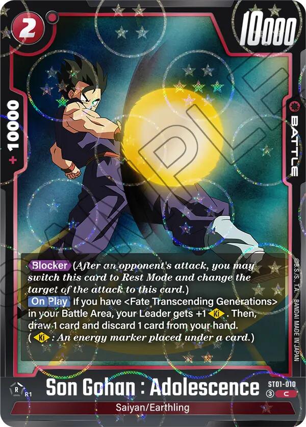 Son Gohan : Adolescence (ST01-010) (Dragon Ball Pattern) [Story Booster 01] | Total Play