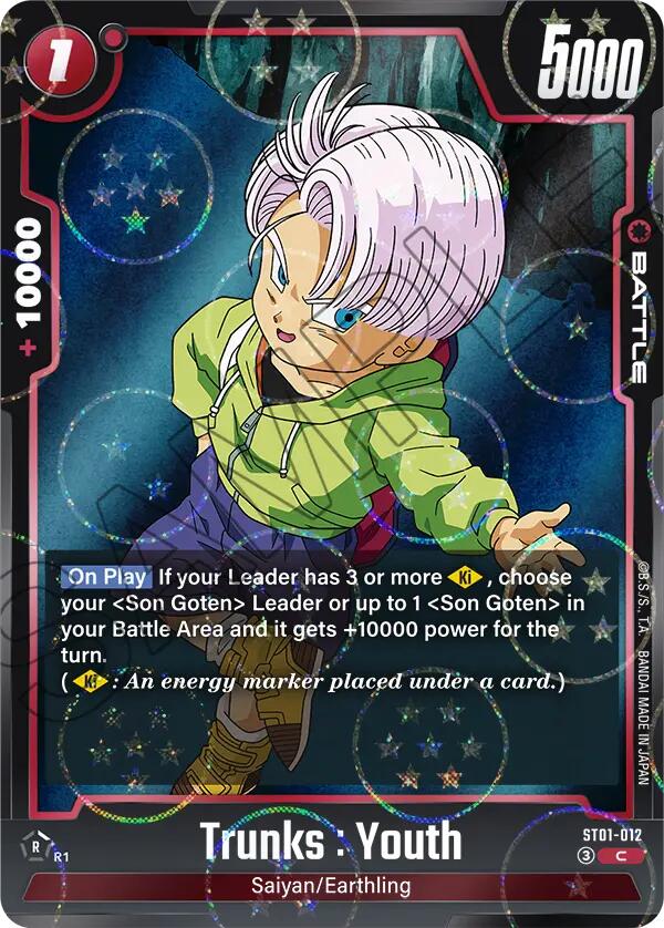 Trunks : Youth (ST01-012) (Dragon Ball Pattern) [Story Booster 01] | Total Play