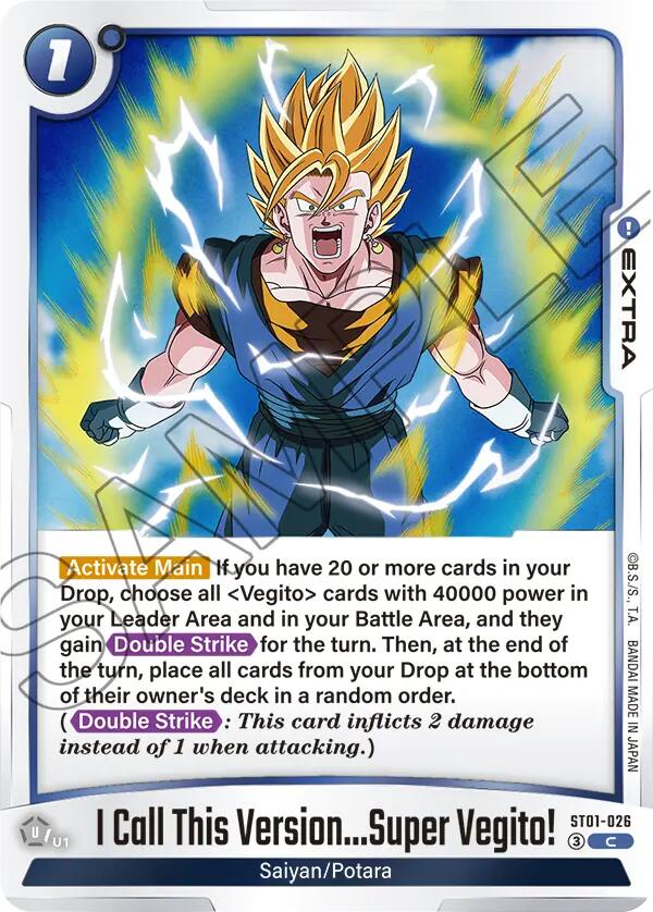 I Call This Version...Super Vegito! [Story Booster 01] | Total Play
