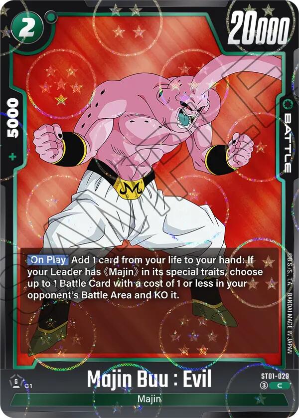 Majin Buu : Evil (ST01-029) (Dragon Ball Pattern) [Story Booster 01] | Total Play
