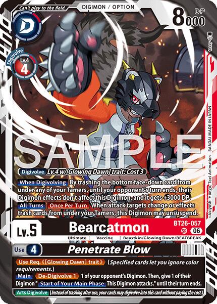 Bearcatmon // Penetrate Blow [BT26-057] [Timeless Bonds] | Total Play