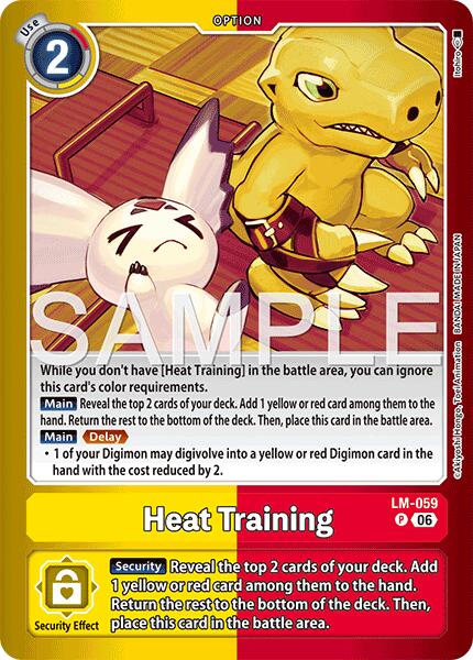 Heat Training [LM-059] [Limited Card Pack -Final Crest-] | Total Play