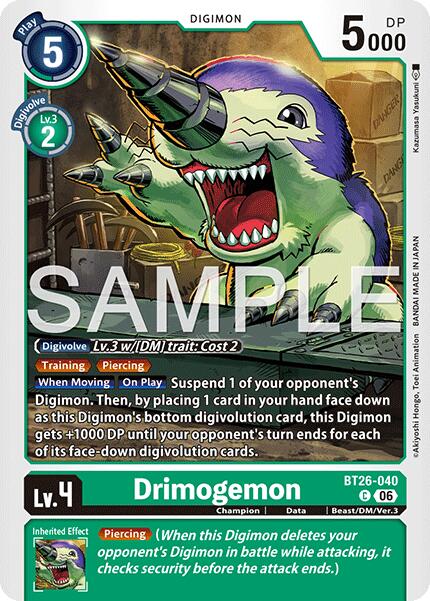 Drimogemon [BT26-040] [Timeless Bonds] | Total Play