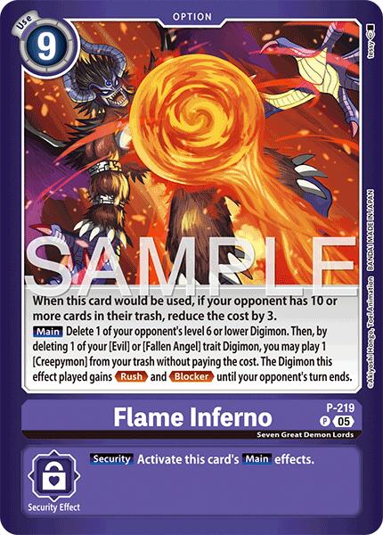 Flame Inferno [P-219] [Limited Card Pack -Final Crest-] | Total Play