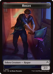 Insect // Rogue Double-Sided Token [Reality Fracture Commander Tokens] | Total Play
