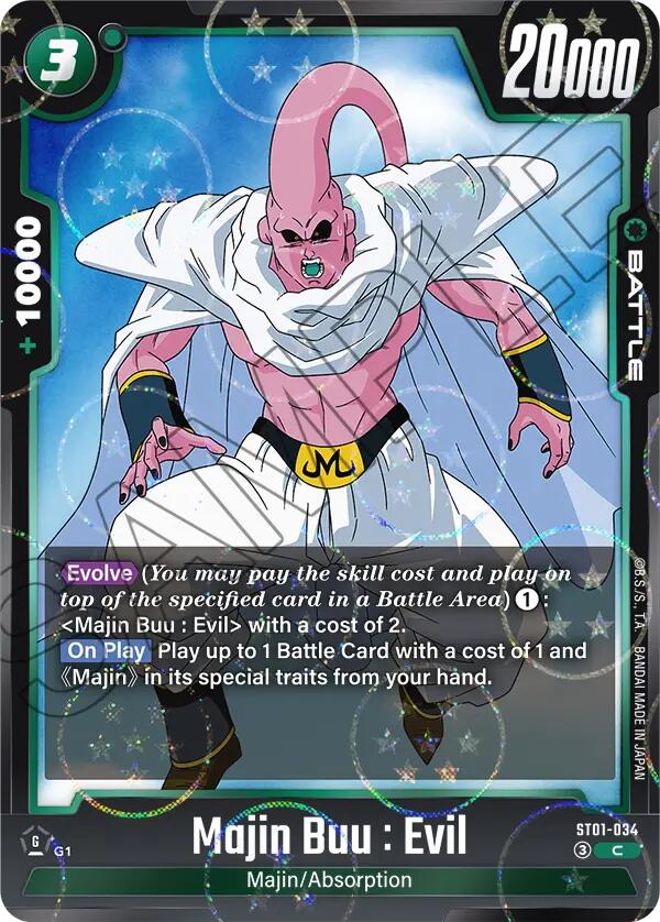 Majin Buu : Evil (ST01-034) (Dragon Ball Pattern) [Story Booster 01] | Total Play