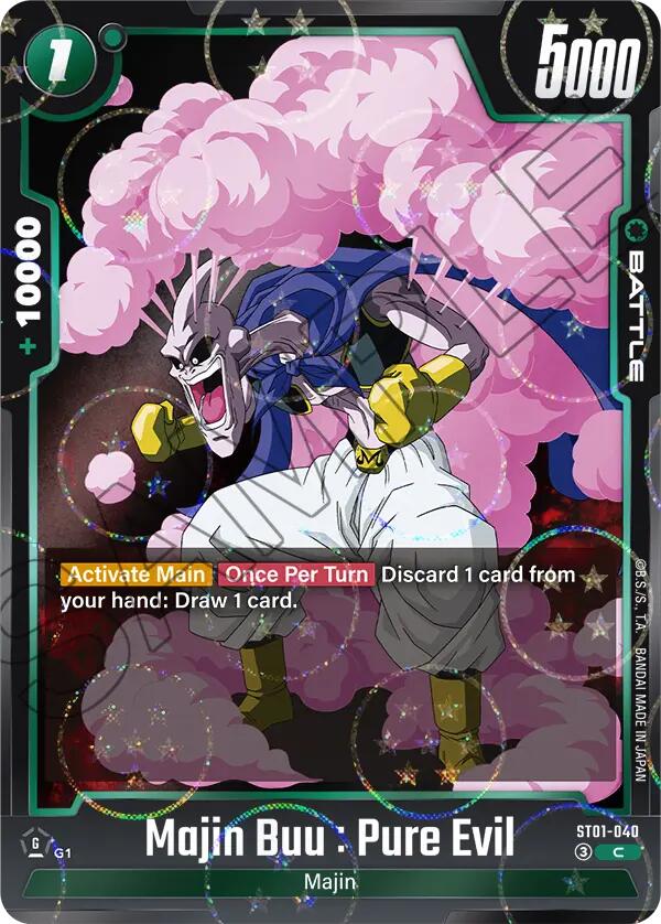 Majin Buu : Pure Evil (ST01-040) (Dragon Ball Pattern) [Story Booster 01] | Total Play