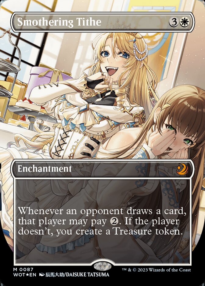 Smothering Tithe (Anime Borderless) (Confetti Foil) [Wilds of Eldraine: Enchanting Tales] | Total Play