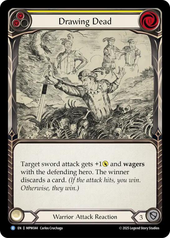 Drawing Dead (Yellow) [MPW044] (Mastery Pack Warrior)  Rainbow Foil | Total Play