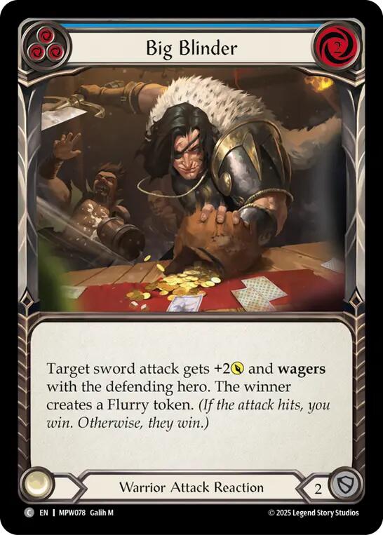 Big Blinder (Blue) [MPW078] (Mastery Pack Warrior)  Rainbow Foil | Total Play