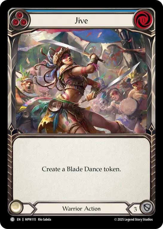 Jive (Blue) [MPW115] (Mastery Pack Warrior)  Rainbow Foil | Total Play