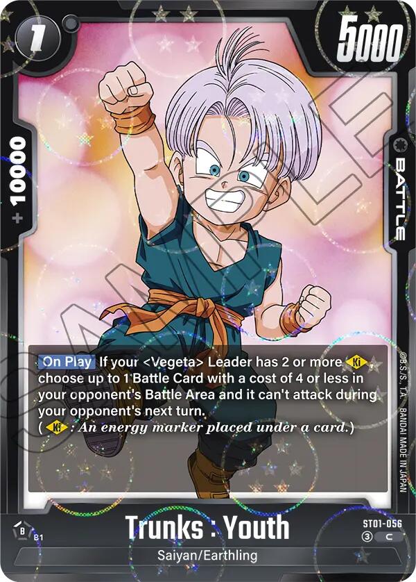 Trunks : Youth (ST01-056) (Dragon Ball Pattern) [Story Booster 01] | Total Play