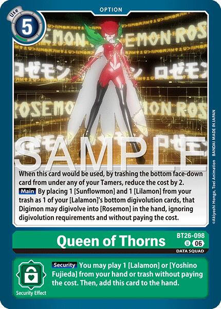 Queen of Thorns [BT26-098] [Timeless Bonds] | Total Play