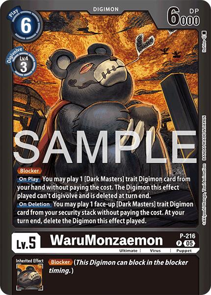 WaruMonzaemon [P-216] [Limited Card Pack -Final Crest-] | Total Play