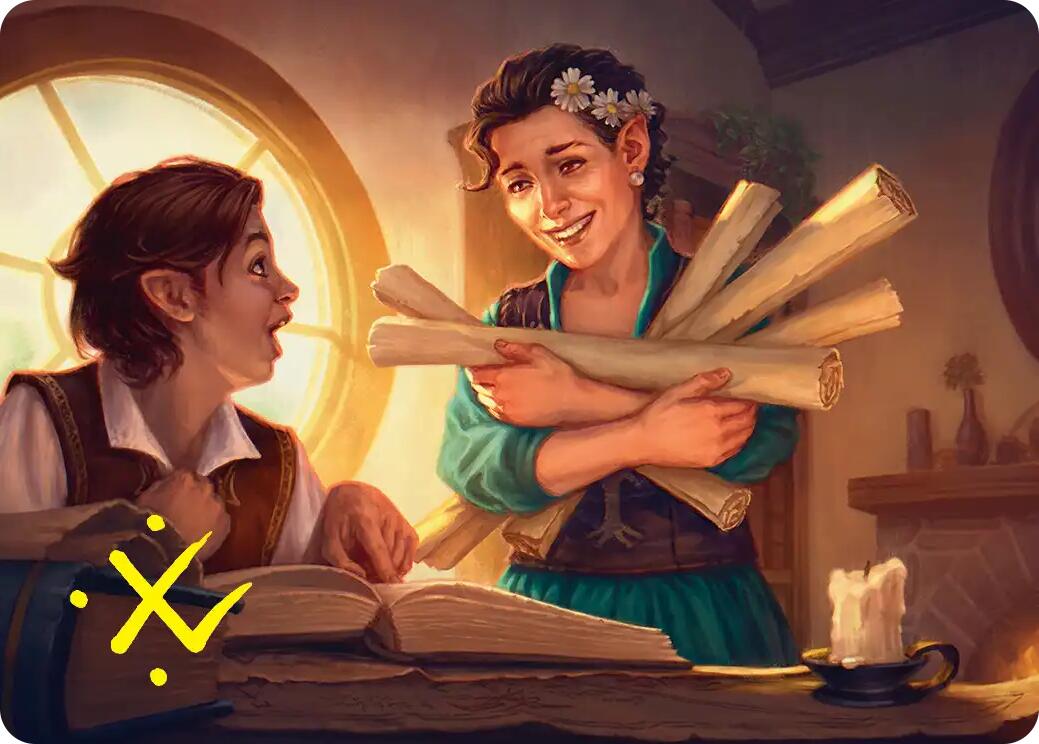 Belladonna Took Art Card (Gold-Stamped Signature) [The Hobbit Art Series] | Total Play