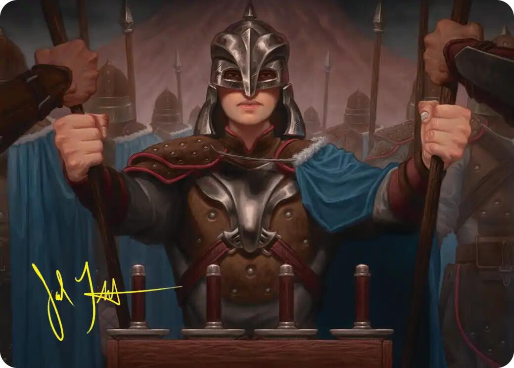 Bard's Attendant Art Card (Gold-Stamped Signature) [The Hobbit Art Series] | Total Play
