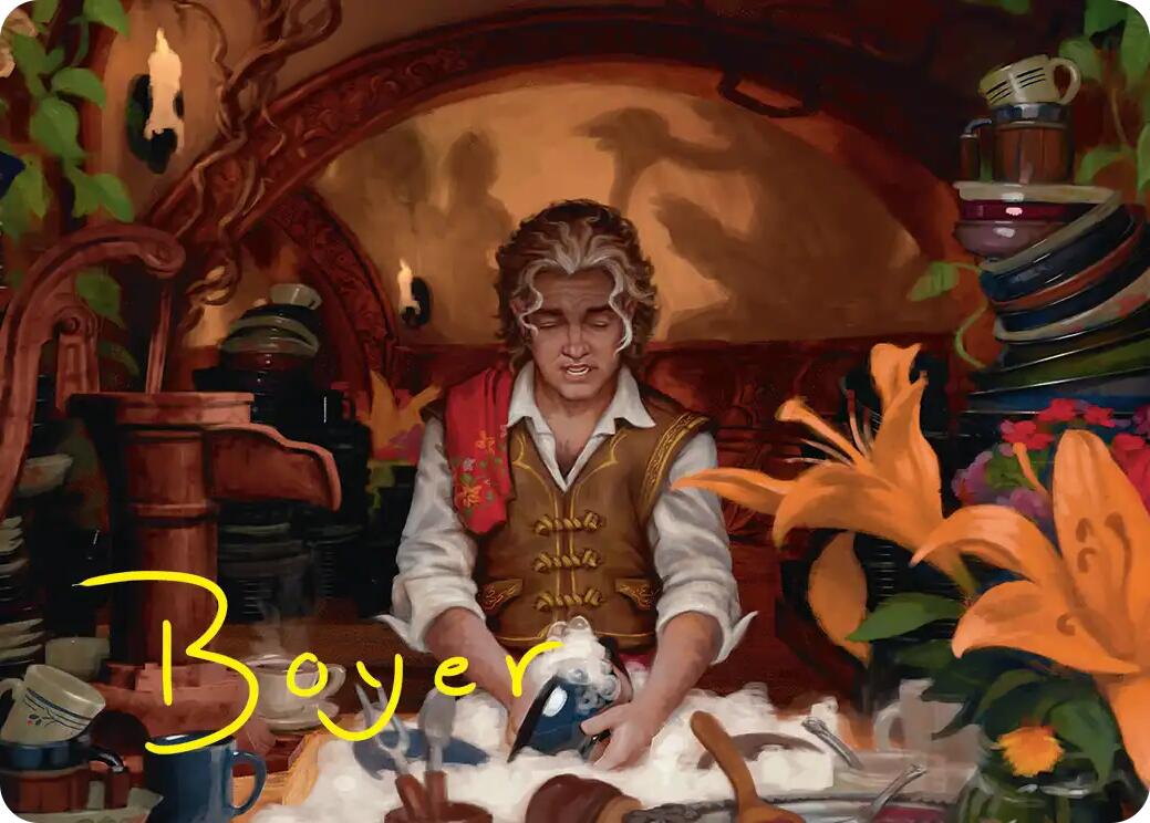 Confusticate and Bebother Art Card (Gold-Stamped Signature) [The Hobbit Art Series] | Total Play